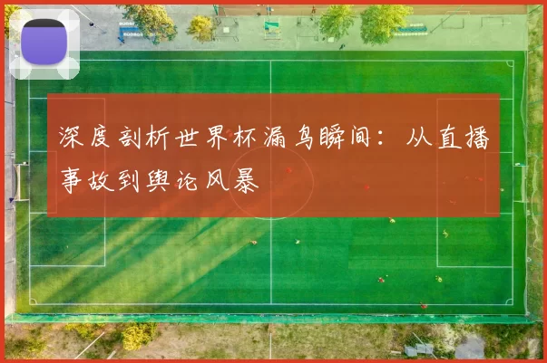 深度剖析世界杯漏鸟瞬间:从直播事故到舆论风暴